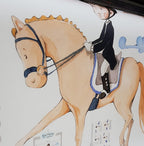 Autocolante decorativo infantil em vinil com a palavra "RIDER" (Motociclista) | Desenhado à mão