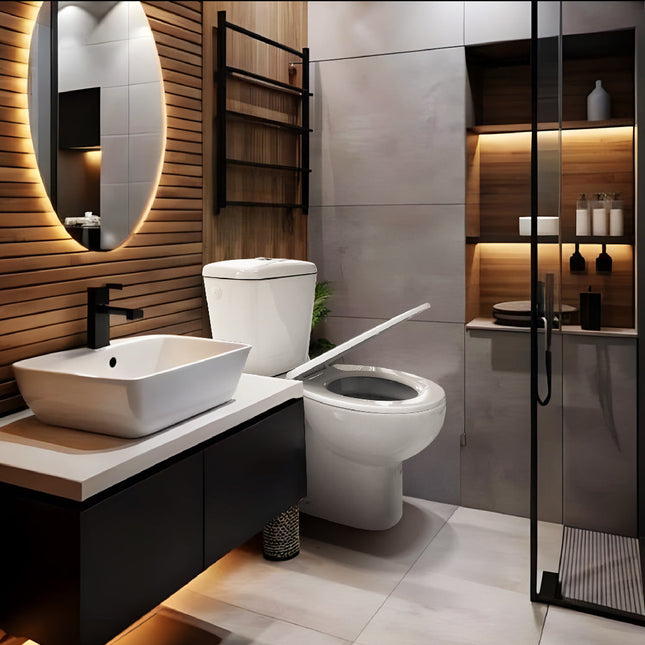 Inodoro económico con salida vertical de porcelana | blanco | 3_BP