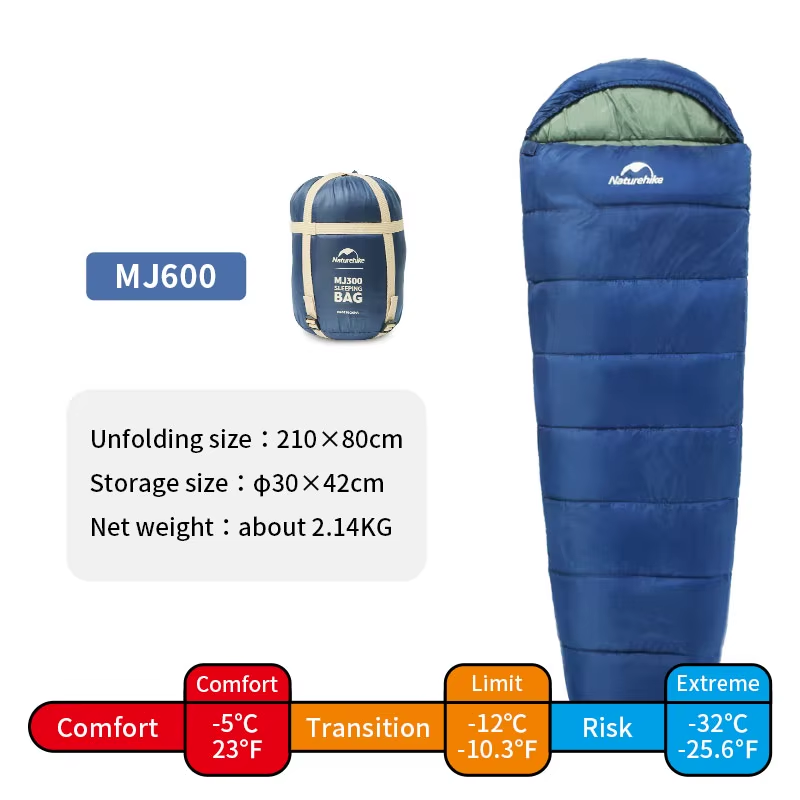 Saco de dormir MJ600 -1℃ forma de momia para inviernoSaco de dormirSporting Goods > Outdoor Recreation > Camping & Hiking > Sleeping Bags