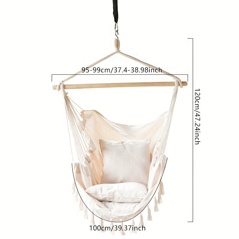 Silla hamaca para jardín con 2 cojinesHamacasFurniture > Outdoor Furniture > Outdoor Seating > Outdoor Chairs > Swing Chairs