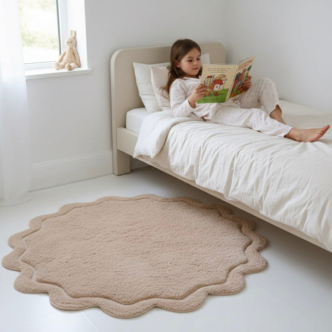 Alfombra Infantil 110 cm SWEET APRIL NUDE Algodón Lavable en lavadoraAlfombraHome & Garden > Decor > Rugs