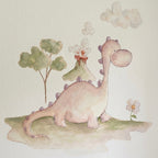 Rex Dinosaur Wall Decal for Kids 149x99cm | Hand Painted