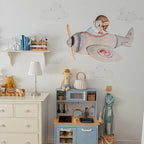 Cuco aviador decorativo infantil em vinil