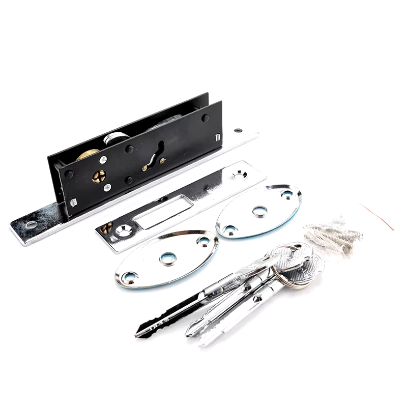 Cerradura de puerta corredera antirrobo con llavePestillos y cerraduras