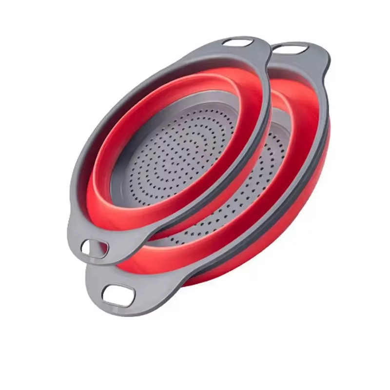 Juego de 2 escurridores de silicona plegablesColadoresHome & Garden > Kitchen & Dining > Kitchen Tools & Utensils > Colanders & Strainers > Colanders