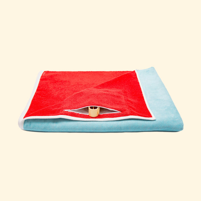 BERRY - Toalla de playa de algodón orgánico con bolsillo2Home & Garden > Linens & Bedding > Towels > Beach Towels
