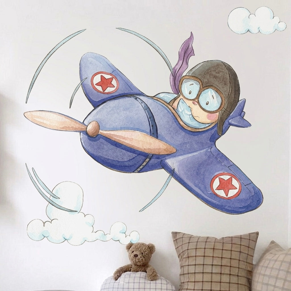 Vinilo Decorativo Infantil Pintados A Mano Para Niños