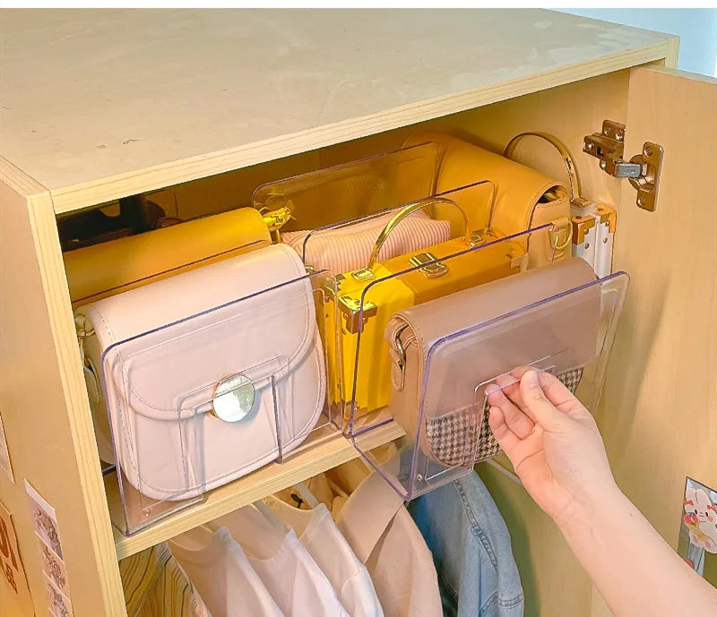 Separador acrílico de armario para estante de almacenamiento