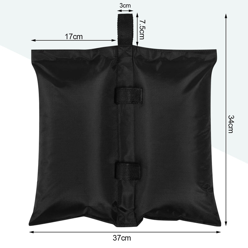 Bolsas de lastre resistentes para carpas, sombrillas o tiendas de campaña, pack 4 unidadesLastresHome & Garden > Lawn & Garden > Outdoor Living > Outdoor Structures > Canopy & Gazebo Accessories > Canopy Weights