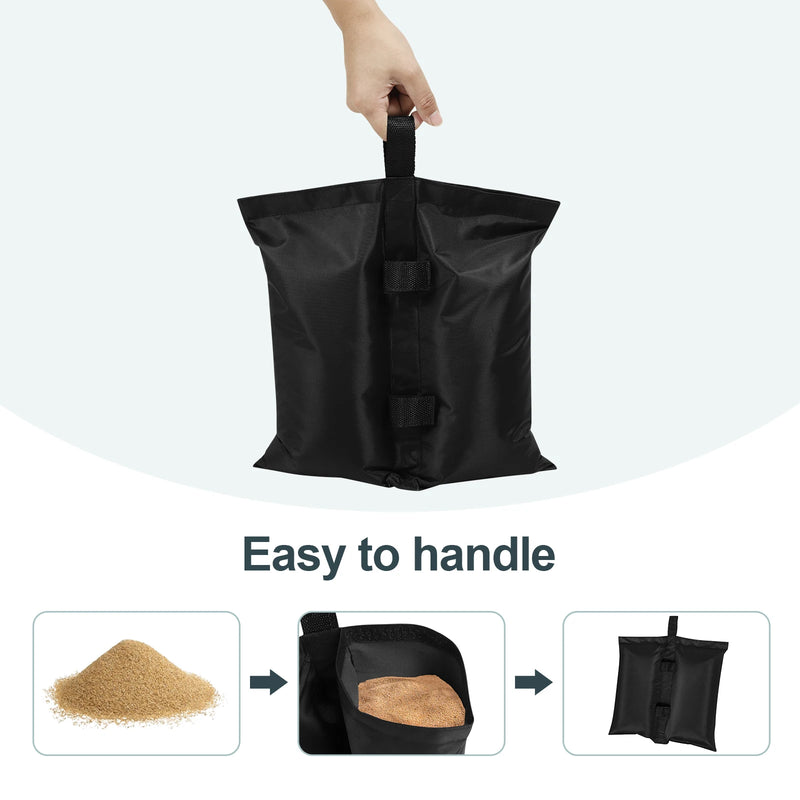 Bolsas de lastre resistentes para carpas, sombrillas o tiendas de campaña, pack 4 unidadesLastresHome & Garden > Lawn & Garden > Outdoor Living > Outdoor Structures > Canopy & Gazebo Accessories > Canopy Weights