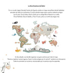 Children's decorative vinyl world map | 180x120cm