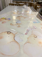 Vinil decorativo infantil para sala de jogos | Pintado à mão
