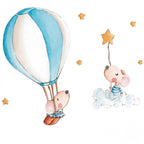Decorative children's vinyl with stars and balloons | Handmade