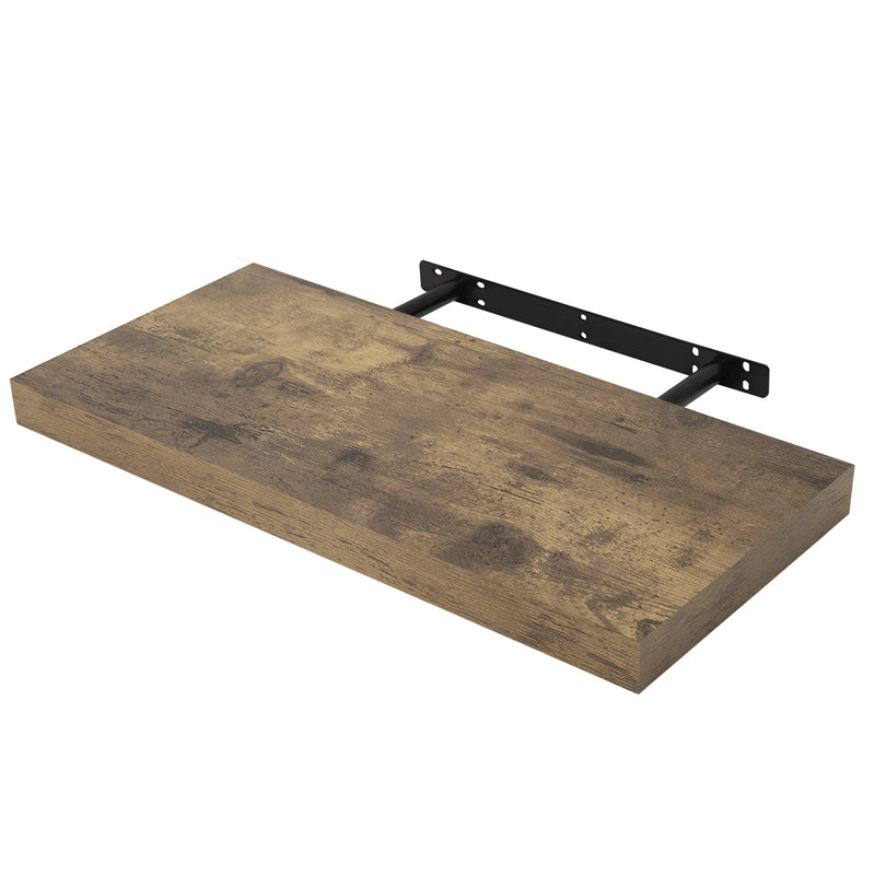 Estante flotante de pared flotante en madera envejecida para libros y decoraciónEstantesFurniture > Shelving > Wall Shelves & Ledges > Floating Wall Shelves & Ledges
