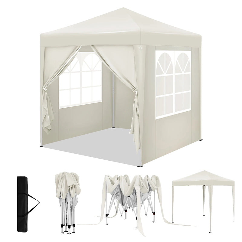 Pérgola plegable 2x2 m con laterales, impermeable y con protección UVHome & Garden > Lawn & Garden > Outdoor Living > Outdoor Structures > Canopies & Gazebos > Gazebos
