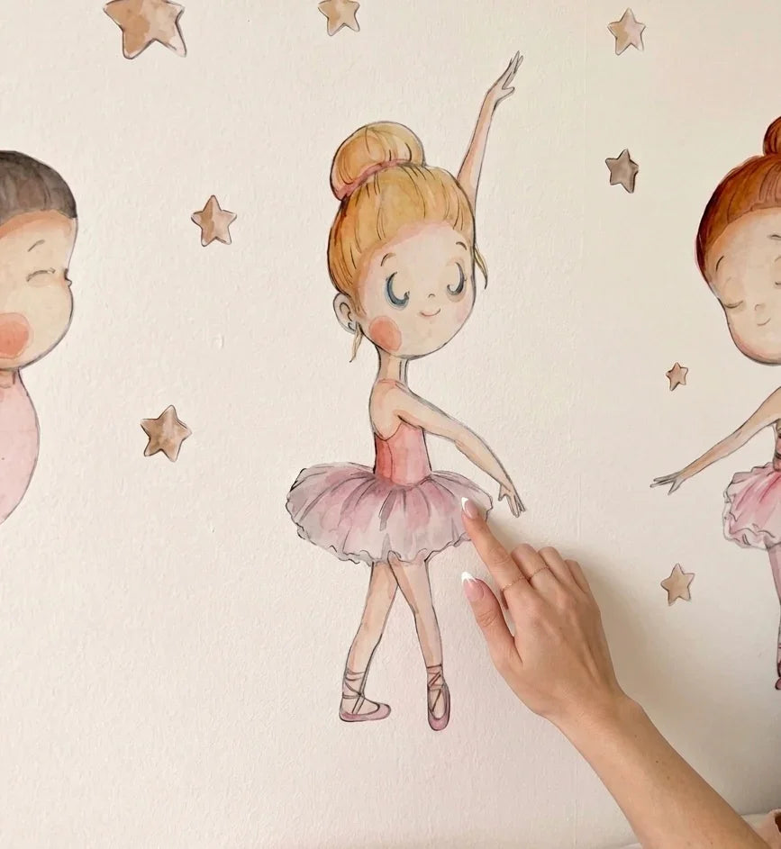 WE DANCE Children's Decorative Vinyl | Hand-Painted for Kids