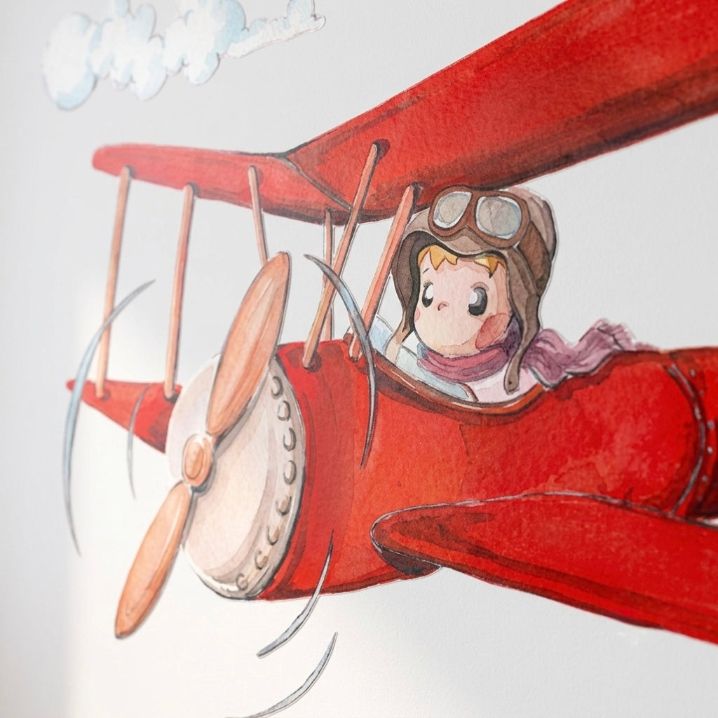 Vinilo decorativo infantil Pepo el Aviador | Exclusivo