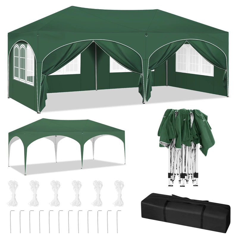 Carpa plegable 3x6 m con 6 paredes laterales, impermeable y con protección UVCarpasHome & Garden > Lawn & Garden > Outdoor Living > Outdoor Structures > Canopies & Gazebos > Canopies