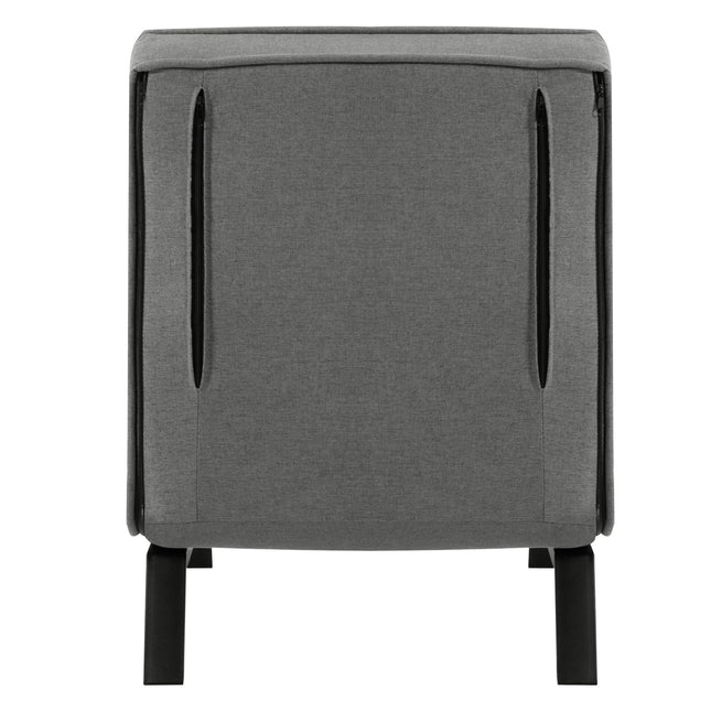 Sillón cama 3-en-1 plegable de lino | respaldo 5 posiciones, cojín extraíble y estructura metálica (150 kg)SillonesFurniture > Chairs > Chaises > Armless Chaises