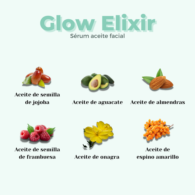 Sérum aceite facial iluminador hidratación profunda