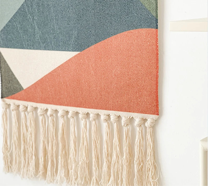 Tapiz de macramé para colgar en la pared estilo bohemioCuadros