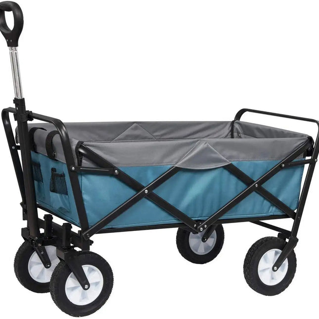Carrito de jardín plegable 100 L | 4 ruedas giratorias 180° (carga 80 kg)CarritosSporting Goods > Outdoor Recreation > Camping & Hiking