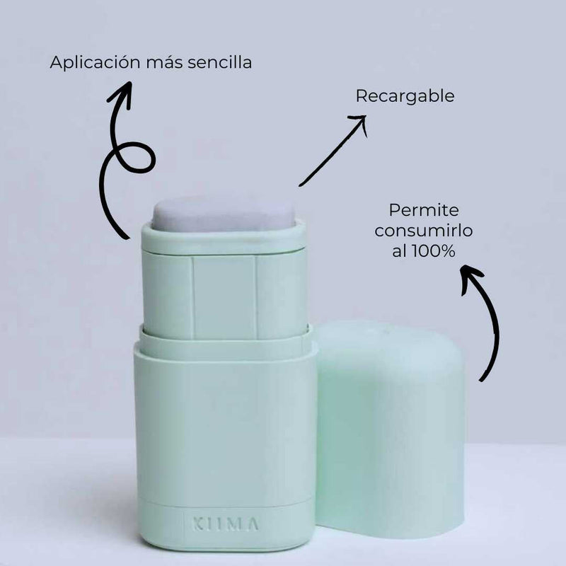 Aplicador reutilizable 3 desodorantes sólidos ecológicos