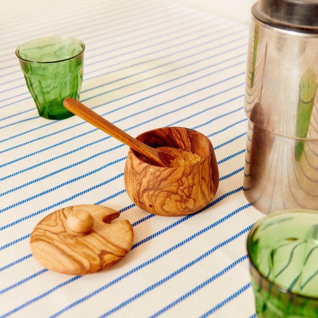 Azucarero con tapa y cucharita de madera de olivoMaderaHome & Garden > Kitchen & Dining > Kitchen Tools & Utensils