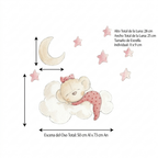 Children's decorative vinyl on the cloud with hand-drawn drawings
