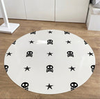 Alfombra vinílica Skulls de 95 cm | antideslizante