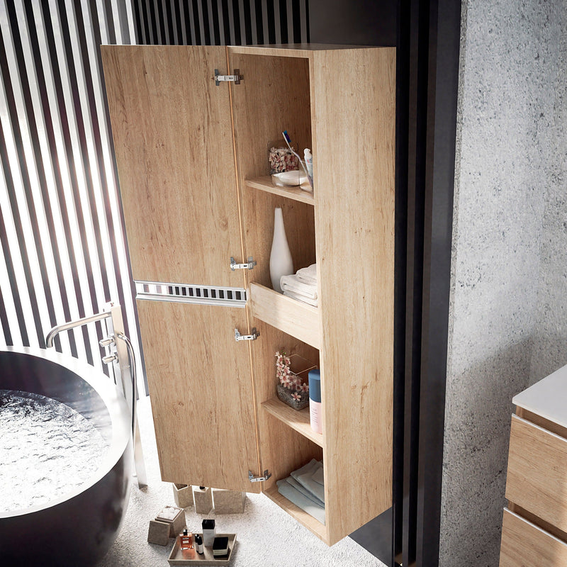 Pilar auxiliar de baño con acabado bamboo y gran capacidad | 3_BP