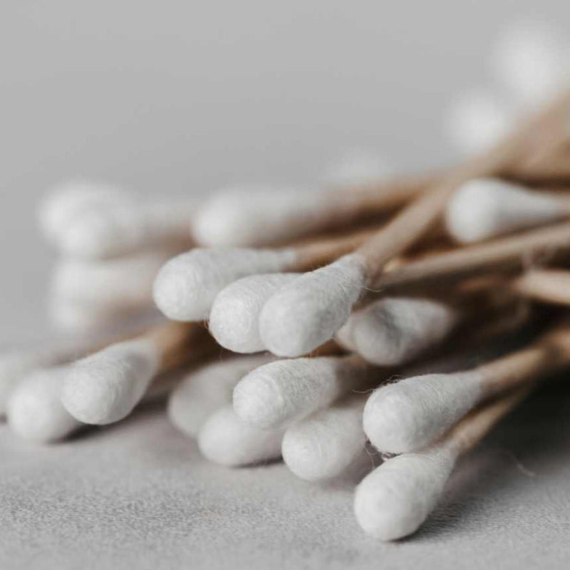 Bastoncillos de algodón orgánico 500 unidades uso diario