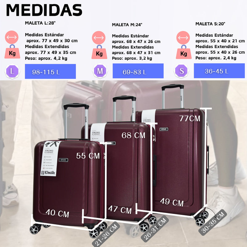 MALETA GRANDE RIGIDA EXTENSIBLE- KAPPA-GRACE-77CMModelo RigidaLuggage & Bags > Suitcases