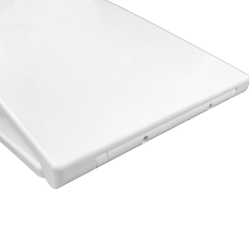 Tapa de inodoro caída amortiguada blanco con cierre suave | 3_BP