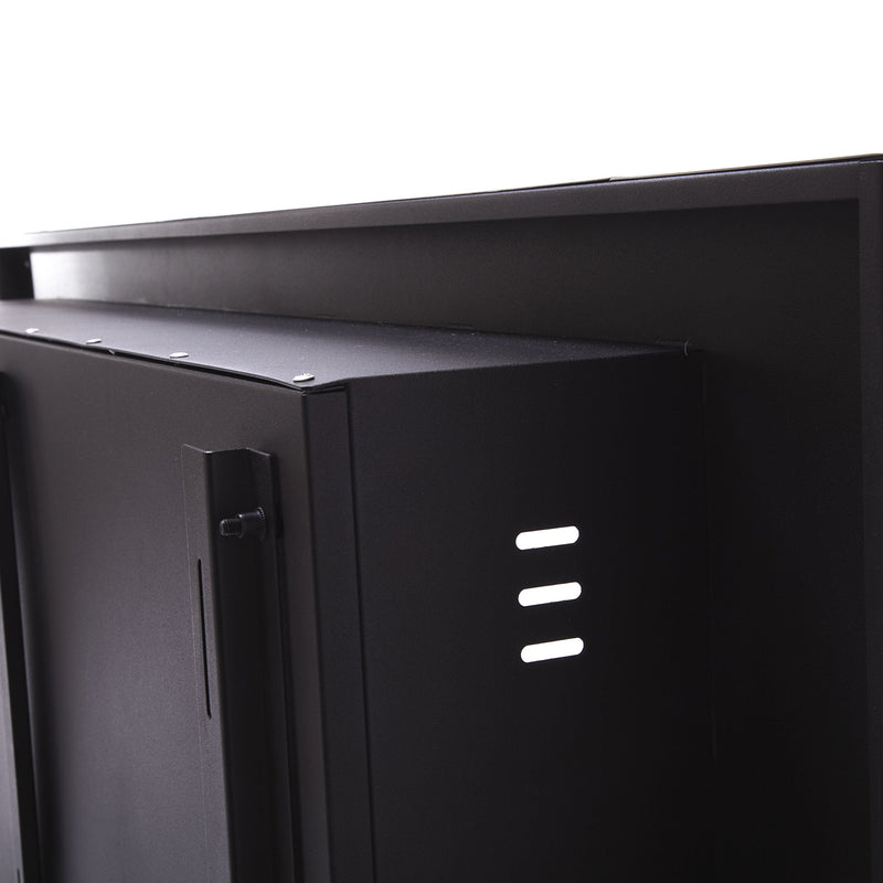 Biochimenea mural Panorámica en acero inoxidable con 3 quemadoresBiochimeneas