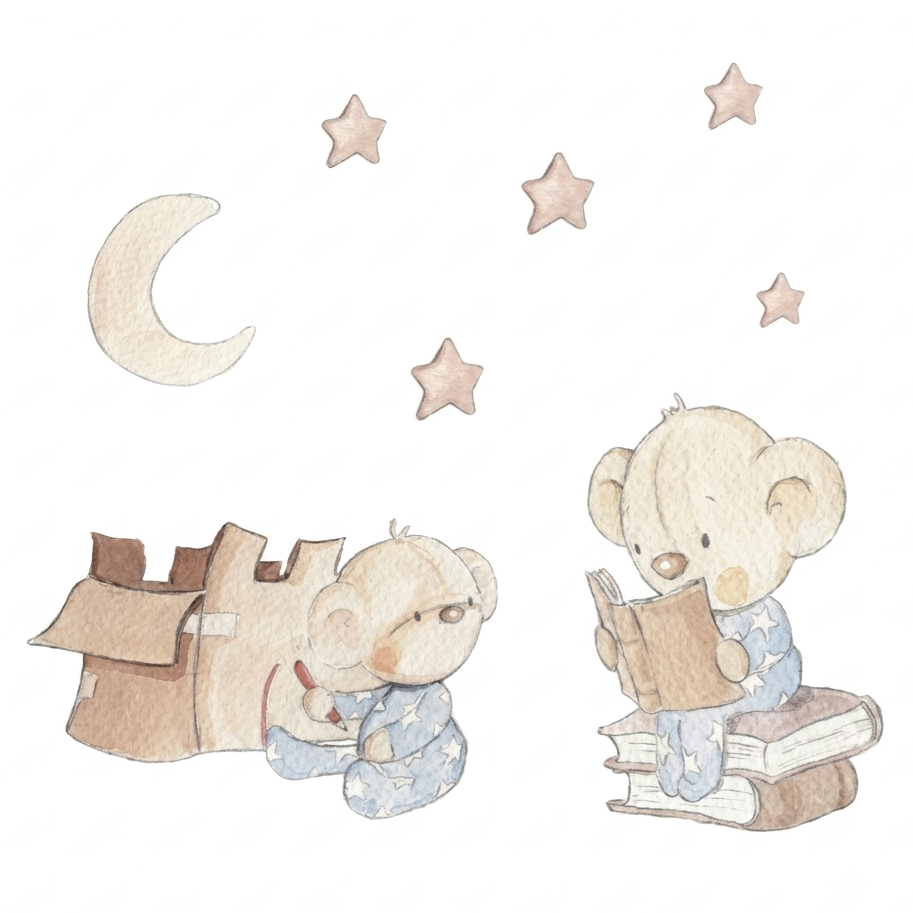 Children's decorative vinyl with hand-drawn drawings for children