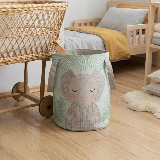 Cotton storage basket for children's rooms