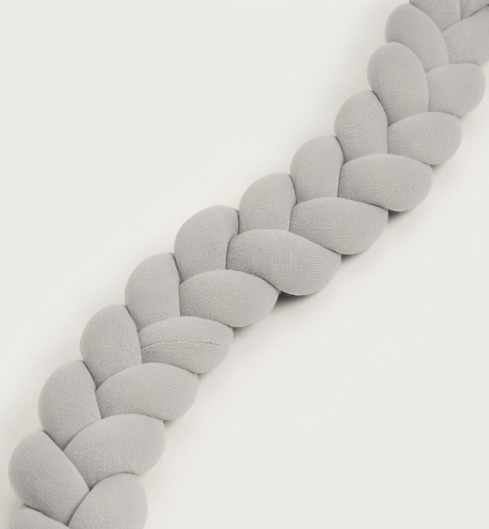 Cotton braid for crib 180 cm grey | baby safety