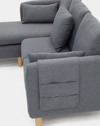 Sofá chaise longue confortável para uma sala de estar espaçosa | versátil