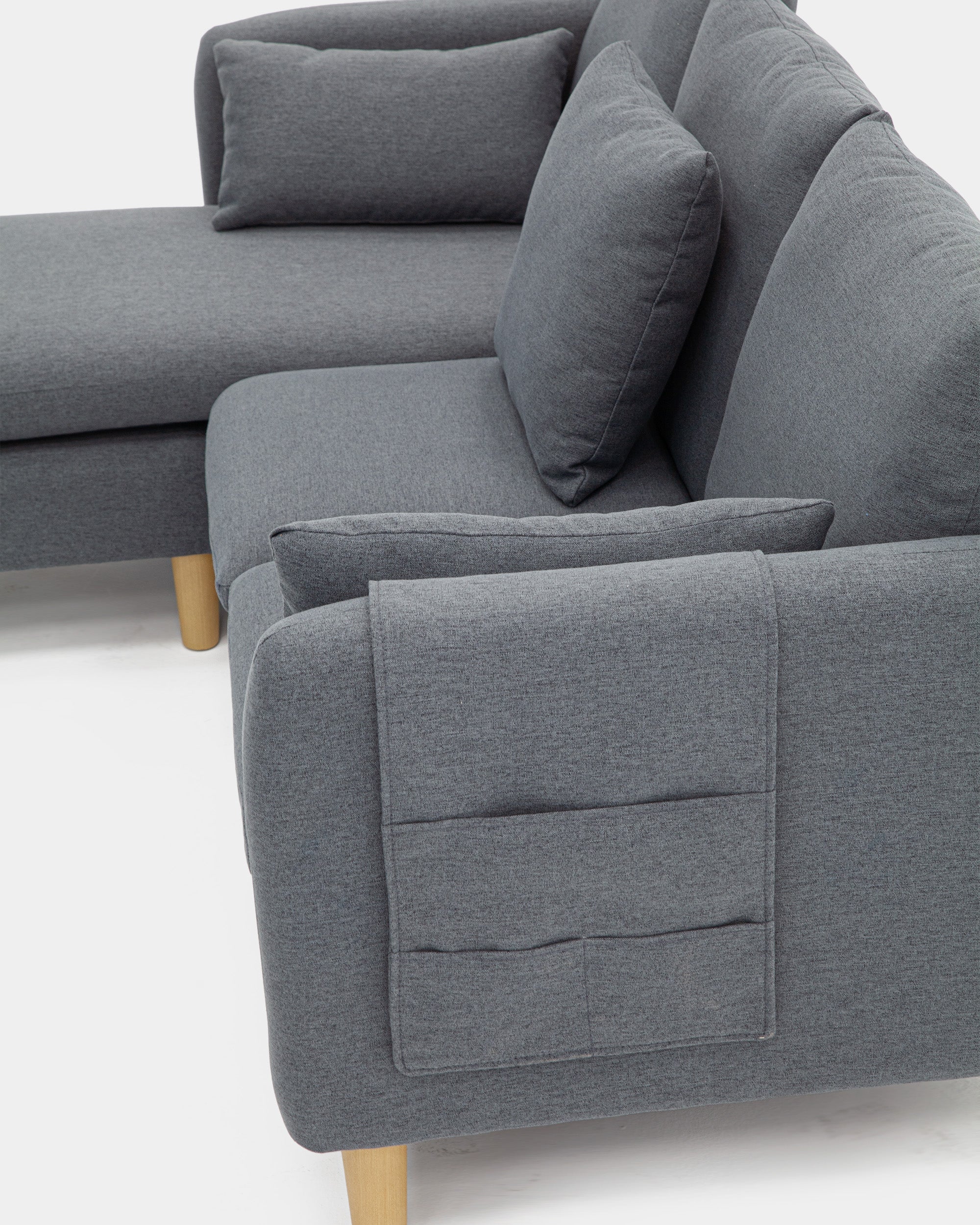 Sofá chaiselongue cómodo para salón amplio | versátil