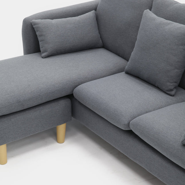 Sofá chaiselongue cómodo para salón amplio | versátil