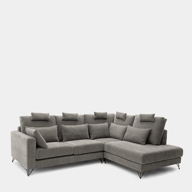 Sofá chaiselongue verde 6 plazas | amplio y cómodo