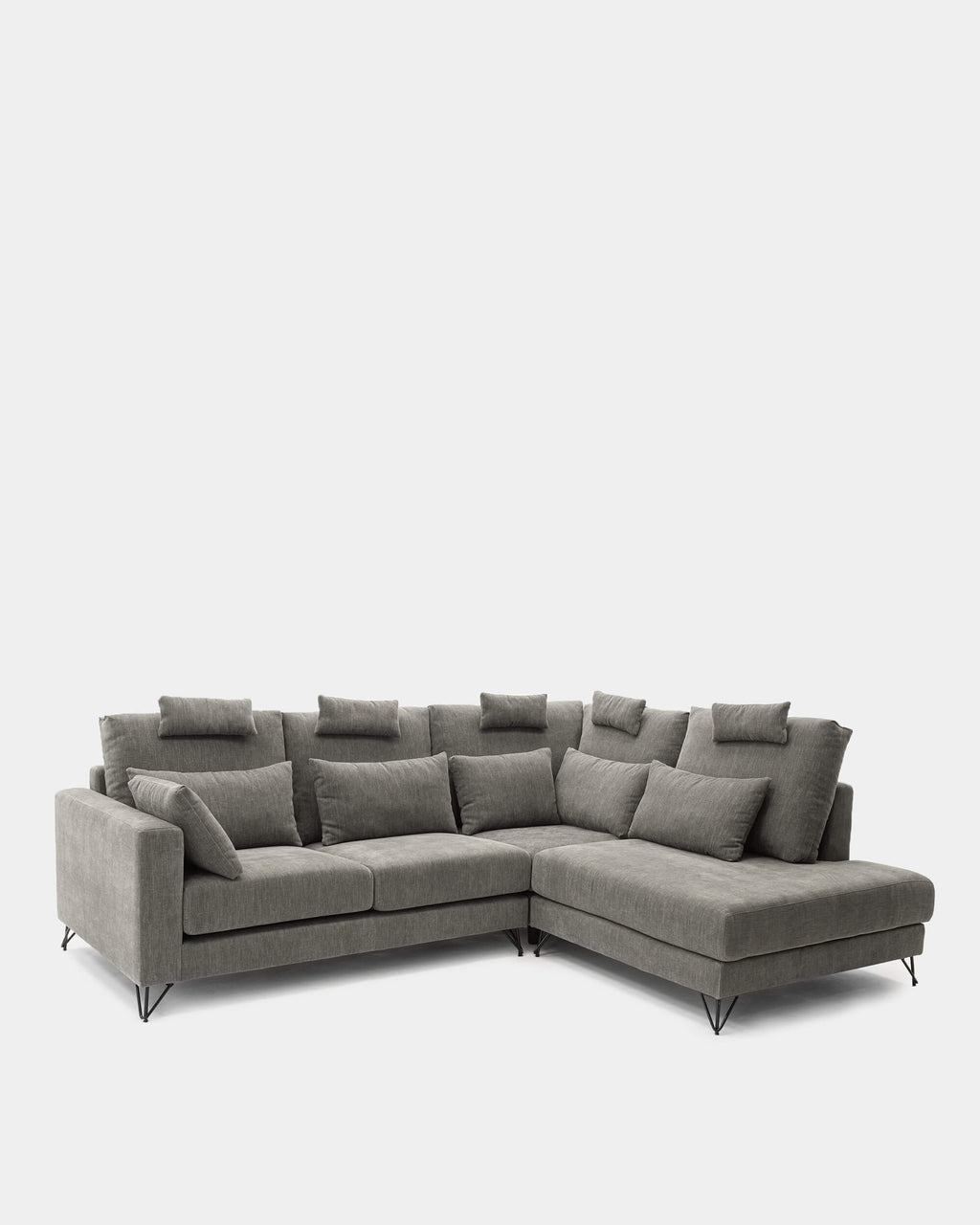 Sofá chaiselongue verde 6 plazas | amplio y cómodo
