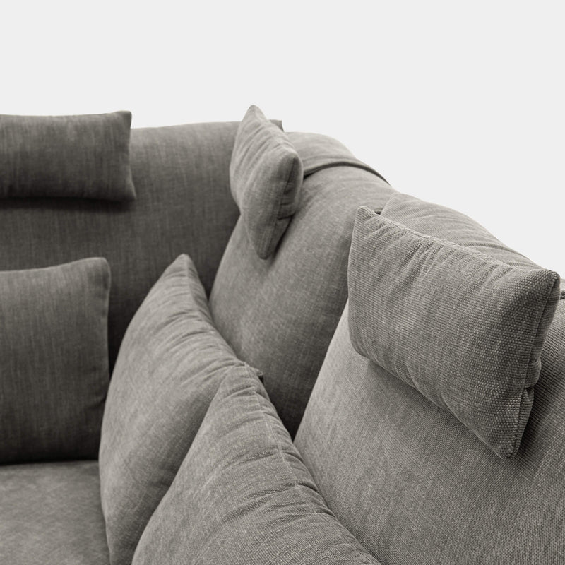 Sofá chaiselongue verde 6 plazas | amplio y cómodo