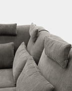 Sofá chaiselongue verde 6 plazas | amplio y cómodo