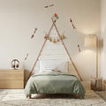Children's teepee headboard vinyl | Hand-drawn