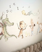 Vinilo decorativo infantil musical band 02 | diseñado a mano
