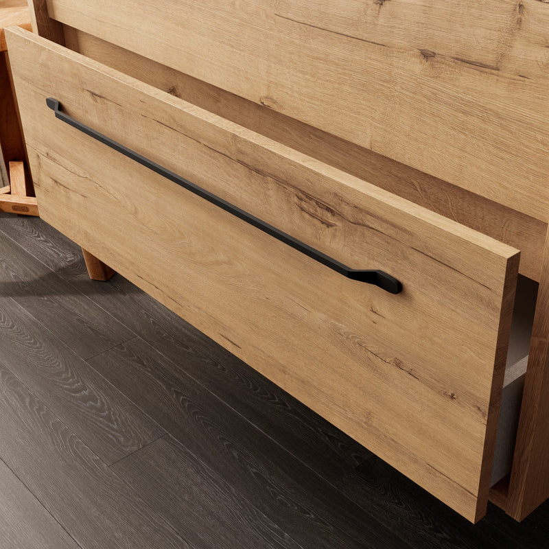 Mueble de baño con lavabo de encimera roble Ostippo moderno | 1_ES