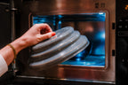 Tapa de silicona plegable para microondas transparente