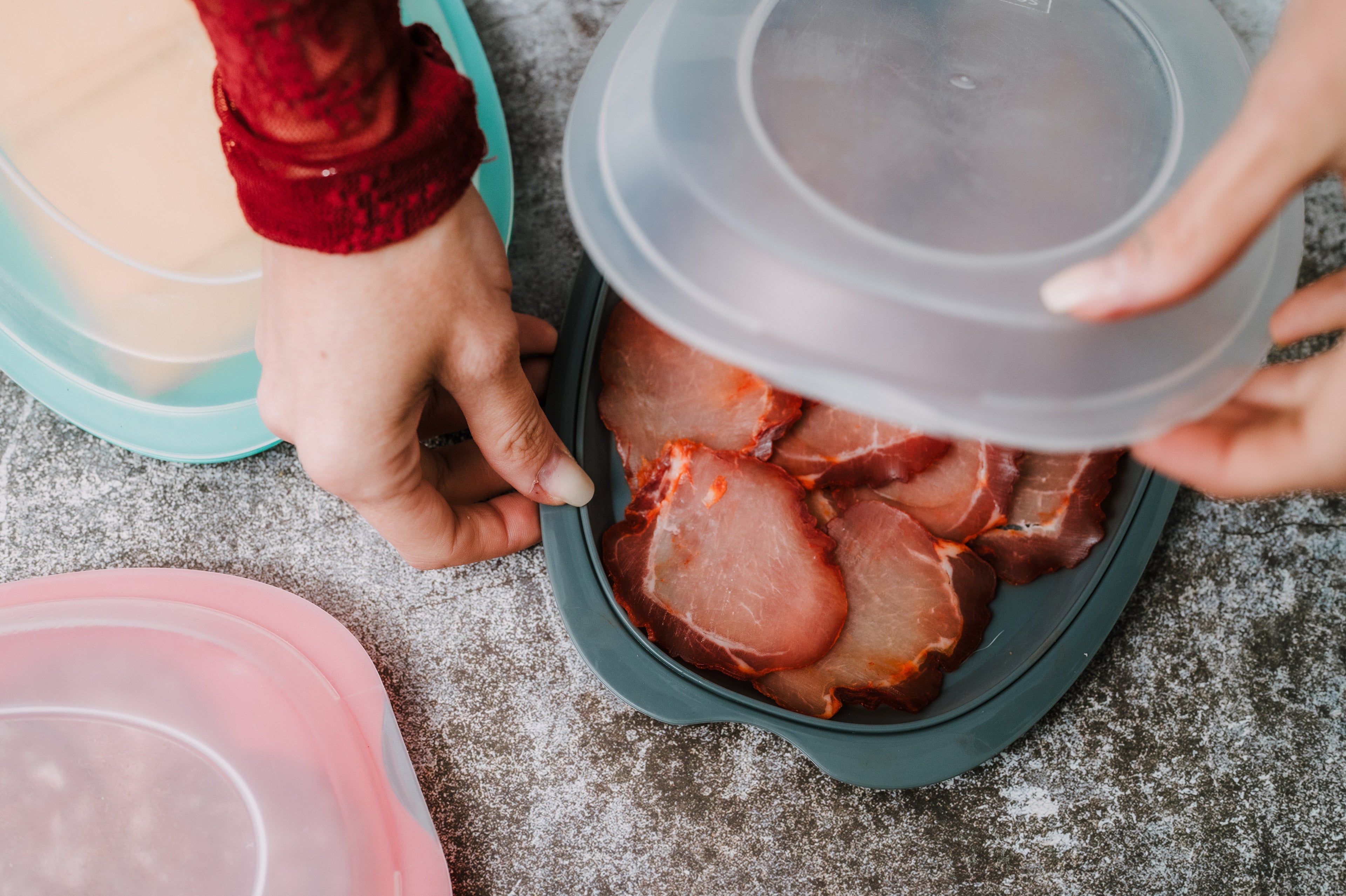Bandeja Hermética para Conservación de Alimentos